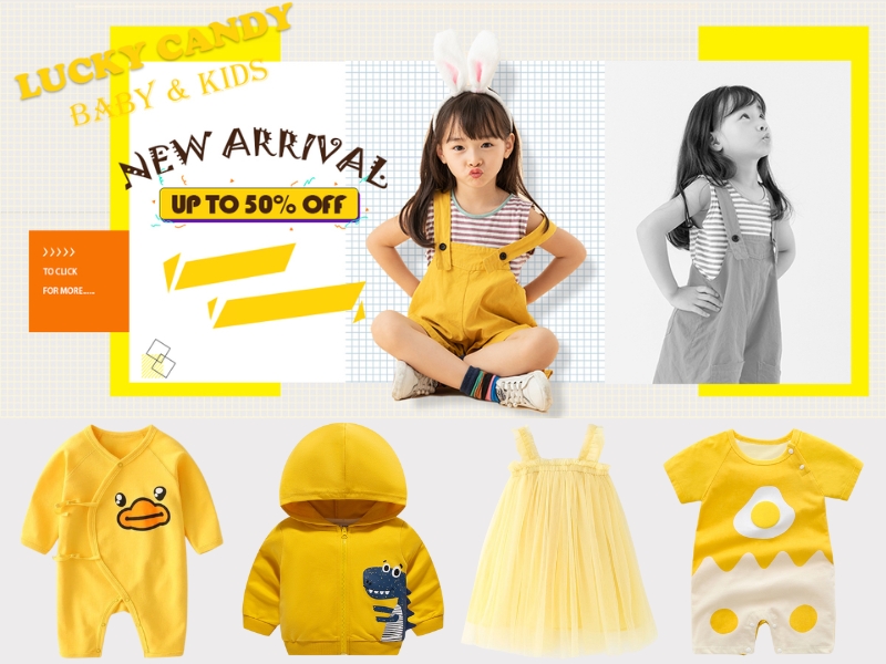 Shop đồ Taobao cho em bé Lucky Candy trên Shopee (Nguồn: Shopee Blog)