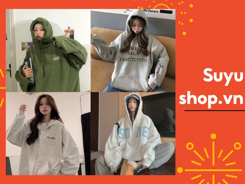 Áo hoodie Suyu_shop.vn phù hợp với những cô nàng mũm mĩm (Nguồn: Shopee Blog)